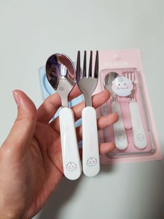 유비맘 스푼포크 케이스 세트 1+1 _컬러랜덤 발송 — 5점을 준 리뷰어가 2021년 1월 올린 사용 사진