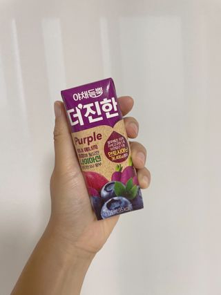 [롯데칠성] 야채듬뿍 더'진한 [롯데칠성] 야채는 이제 COLORFULL! 야채듬뿍  더 진한 레드 4개 +퍼플 4개 (총 8개) — 5점을 준 리뷰어가 2023년 6월 올린 사용 사진