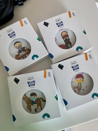 [블루 본 아이노우] 유아용 컬러마스크 40 PCS SET 2중 택 1 — 5점을 준 리뷰어가 2021년 4월 올린 사용 사진