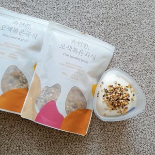 그레잇푸드 유기농 곡물로 만든 속편한 오색 볶은곡식 2봉 — 5점을 준 리뷰어가 2021년 2월 올린 사용 사진