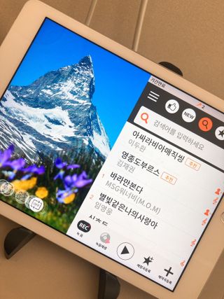 매직씽 노래방 어플리케이션 6개월 이용권 — 5점을 준 리뷰어가 2021년 10월 올린 사용 사진