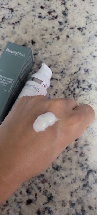 뷰티메드 OFL 리밸런싱 케어 크림 50ml — 5점을 준 리뷰어가 2022년 8월 올린 사용 사진