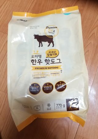 오마뎅 한우핫도그 — 5점을 준 리뷰어가 2021년 5월 올린 사용 사진