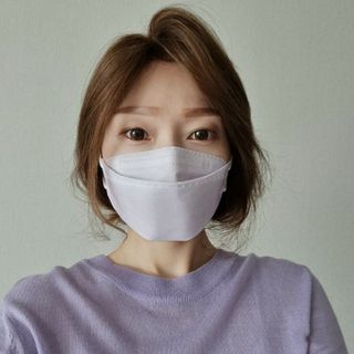 [이지아 마스크] 애니가드 더솔루션마스크 KF80 대형 컬러 4종 — 5점을 준 리뷰어가 2021년 6월 올린 사용 사진