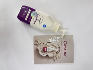 [카프리나]프레쉬 산양밀크 어메이징 바디로션 350ml (시어버터 향) — 5점을 준 리뷰어가 2023년 6월 올린 사용 사진