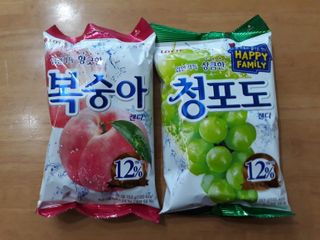 청포도캔디 복숭아캔디 — 4점을 준 리뷰어가 2022년 11월 올린 사용 사진