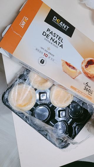 디앙뜨 포르투갈 에그타르트 오리지널 맛+패션후르츠 맛 중 택1 — 5점을 준 리뷰어가 2021년 7월 올린 사용 사진