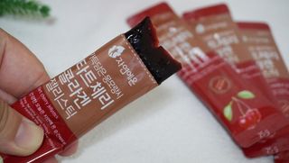 자연에온 몽모랑시 타트체리 3종 세트 구성 - 저분자콜라겐젤리, NFC 착즙주스 — 5점을 준 리뷰어가 2021년 7월 올린 사용 사진