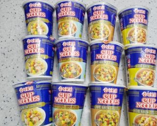 NISSIN 닛신 컵누들  4종 - 씨푸드오리지날, 씨푸드 스파이시, 씨푸드 커리, 씨푸드 XO소스 — 4점을 준 리뷰어가 2021년 12월 올린 사용 사진