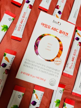 아임오 ABC 콜라겐 젤리 14포 — 4점을 준 리뷰어가 2021년 9월 올린 사용 사진