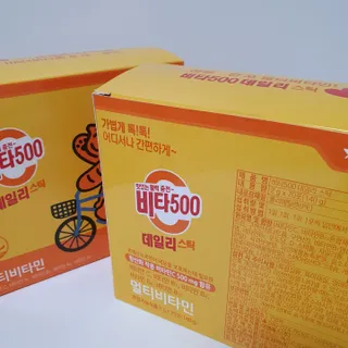광동제약 [광동] 비타500데일리스틱 70포X2개 + 뚱랑이엽서 + 쇼핑백 증정 — 5점을 준 리뷰어가 2022년 10월 올린 사용 사진