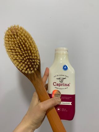 카프리나 프레쉬 산양밀크 어메이징 바디워시 500ml(오리지널향) — 5점을 준 리뷰어가 2023년 4월 올린 사용 사진