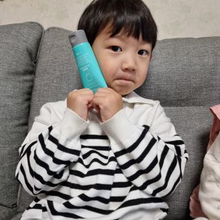 치과에서 쓰는 치약 _ 라벨제로 저불소 꼬마, 키즈, 유아, 베이비, 주니어 안전한 어린이치약 — 4점을 준 리뷰어가 2022년 11월 올린 사용 사진