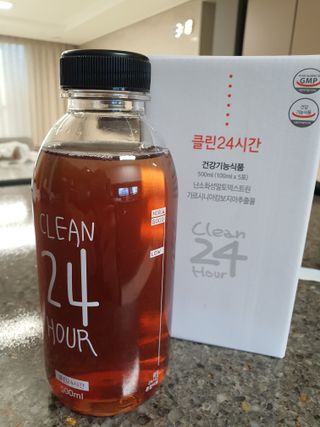 클린24시간 1BOX(5포) + 전용보틀(500ml) — 5점을 준 리뷰어가 2022년 12월 올린 사용 사진
