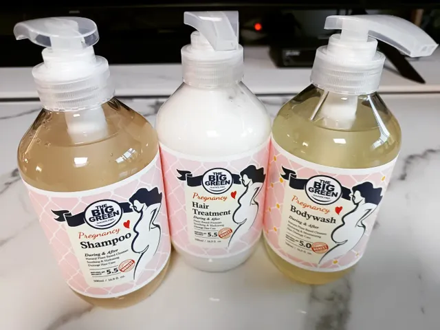 빅그린 임산부 전용라인 3종세트 - 샴푸500ml,트리트먼트500ml,바디워시500ml 리뷰 사진
