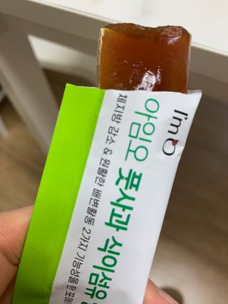 아임오 풋사과 식이섬유 밸런스 젤리 14포 — 4점을 준 리뷰어가 2021년 6월 올린 사용 사진