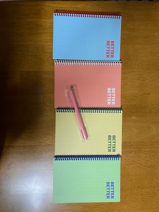 리훈 언제든지 필요한 기본 아이템 아무노트 4권세트+저점도펜[색상랜덤배송] — 5점을 준 리뷰어가 2021년 6월 올린 사용 사진