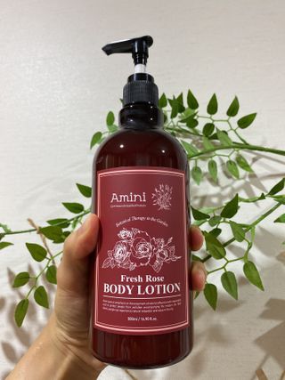 아미니 플라워테라피 바디로션  500ml 시리즈 — 3.5점을 준 리뷰어가 2021년 1월 올린 사용 사진