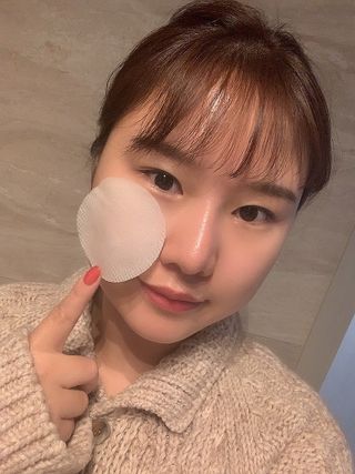 디에이브 더마-테카 바이옴 카밍패드 60매 — 5점을 준 리뷰어가 2023년 2월 올린 사용 사진