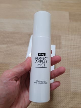 리생 [Re생] 퍼팩트 앰플 이중 기능성 미스트 100ml  피부미백 주름개선 = 총 2개 200ml 증정 — 5점을 준 리뷰어가 2021년 9월 올린 사용 사진