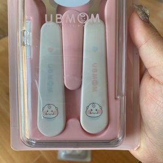 유비맘 스푼포크 케이스 세트 1+1 _컬러랜덤 발송 — 5점을 준 리뷰어가 2021년 2월 올린 사용 사진