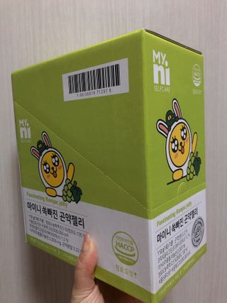 일동제약 마이니 마이니 쏙빠진 곤약젤리 — 5점을 준 리뷰어가 2021년 2월 올린 사용 사진