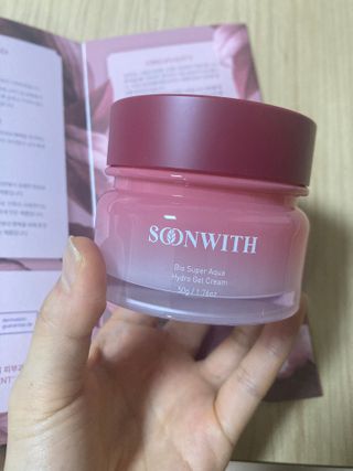 SOONWITH 바이오 수퍼 아쿠아 하이드로 젤 크림 — 5점을 준 리뷰어가 2021년 5월 올린 사용 사진