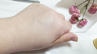 스킨큐어 산다화 유기농 레몬썬크림 — 5점을 준 리뷰어가 2022년 4월 올린 사용 사진