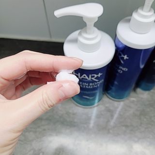 헤어플러스 단백질탈모샴푸 500ml+단백질본드앰플 145ml — 4점을 준 리뷰어가 2021년 3월 올린 사용 사진