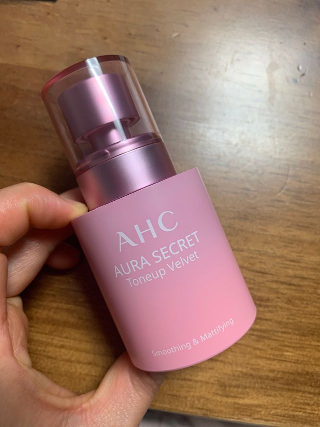 AHC 아우라 시크릿 톤업 벨벳 리뷰 사진
