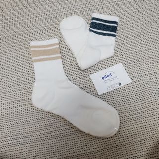 [사이즈가 있는 양말 필로이] 여자 골프 스포츠 중목 양말 2족 세트【 S, M, L 】3가지 사이즈 — 5점을 준 리뷰어가 2022년 9월 올린 사용 사진
