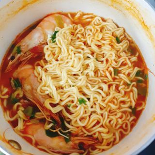 [풀무원] 자연은맛있다 정면, 백면, 홍면  세트 — 5점을 준 리뷰어가 2021년 4월 올린 사용 사진