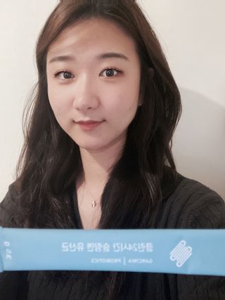 클린24시간 슬림앤유산균 1박스 (3.5g X 15포) — 4점을 준 리뷰어가 2022년 9월 올린 사용 사진