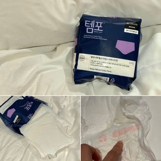 N[템포 ] 패드 내추럴 순면 입는 오버나이트 5P * 2개 — 5점을 준 리뷰어가 2024년 2월 올린 사용 사진