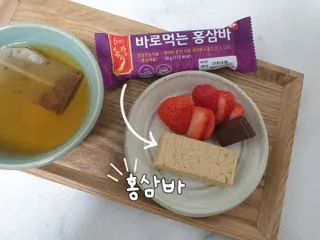 씨알푸드 건강기능식품 6년근 홍삼 함유, 바로먹는 홍삼바 30g 12개입 — 5점을 준 리뷰어가 2022년 3월 올린 사용 사진