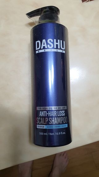 다슈코리아 다슈 데일리 단백질 한방 두피 골드 샴푸 500ml — 5점을 준 리뷰어가 2021년 1월 올린 사용 사진