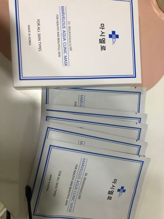 닥터마시멜로 닥터마스멜로 마블러스 아쿠아 클리닉 마스크 — 5점을 준 리뷰어가 2021년 7월 올린 사용 사진