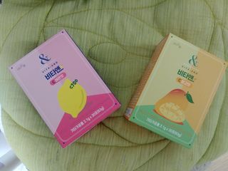 비타앤C 레몬맛, 망고맛 — 5점을 준 리뷰어가 2021년 6월 올린 사용 사진