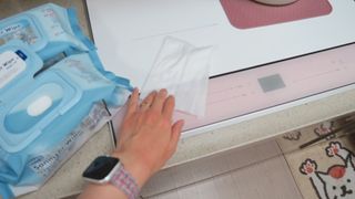 햅스 세균없는 주방 대형 2팩, HAPS sanitizer wipe — 5점을 준 리뷰어가 2022년 2월 올린 사용 사진