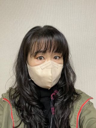 애니가드 셋업메베마스크 (대형 4컬러 + 중형 4컬러) — 5점을 준 리뷰어가 2022년 4월 올린 사용 사진