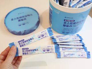 서울약사신협_포스트바이오틱스패밀리_5g x 100포 — 5점을 준 리뷰어가 2021년 5월 올린 사용 사진