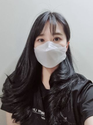 나무드 [50매입] 국내생산 KF94 크린웰 황사방역용 마스크 대형 — 5점을 준 리뷰어가 2021년 12월 올린 사용 사진