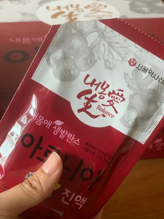 서울약사신협_내몸애생발란스아로니아_70ml x 30포 — 5점을 준 리뷰어가 2021년 7월 올린 사용 사진