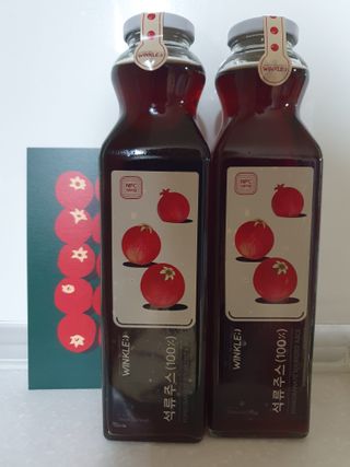 [바이윙클] 페르시아 유기농 석류 착즙주스 750ml 2병 + 선물박스 세트 — 5점을 준 리뷰어가 2022년 2월 올린 사용 사진