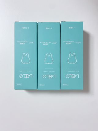 치과에서 쓰는 치약 _ 라벨제로 저불소 꼬마, 키즈, 유아, 베이비, 주니어 안전한 어린이치약 — 5점을 준 리뷰어가 2022년 11월 올린 사용 사진
