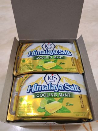 마요라 히말라야 솔트 캔디 2종-페퍼민트 맛, 라임민트 맛 — 5점을 준 리뷰어가 2022년 12월 올린 사용 사진