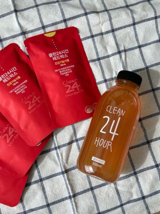 클린24시간 레드박스 1BOX(5포) + 전용보틀(500ml) — 5점을 준 리뷰어가 2024년 2월 올린 사용 사진
