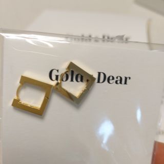[골드앤디어] 14K 사각 네모 원터치 귀걸이_3color — 4점을 준 리뷰어가 2021년 5월 올린 사용 사진