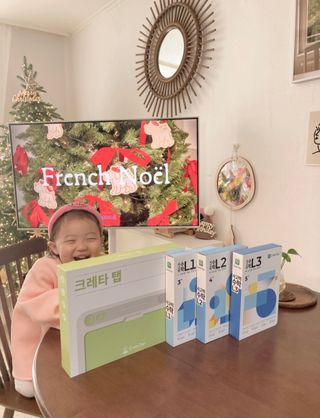크레타탭 차세대 사고력 유아수학 학습기 페이퍼 태블릿 — 5점을 준 리뷰어가 2023년 12월 올린 사용 사진