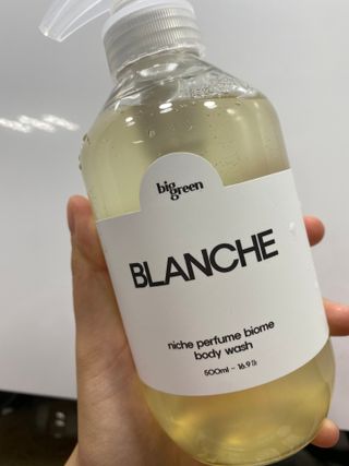 빅그린 니치 퍼퓸 바이옴바디워시 500ml(상탈, 블랙베리&베이, 블랑쉐 3종 중 택1) — 5점을 준 리뷰어가 2022년 7월 올린 사용 사진